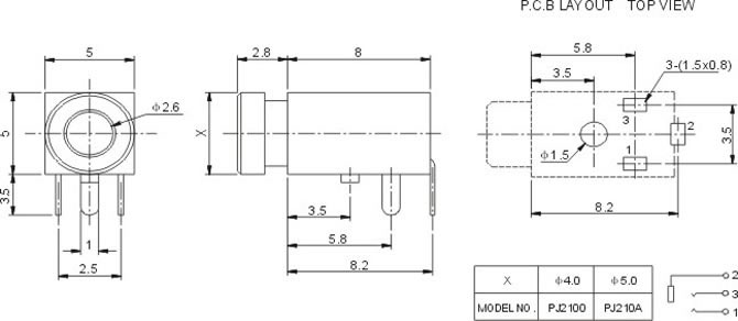 耳機插座PJ210A