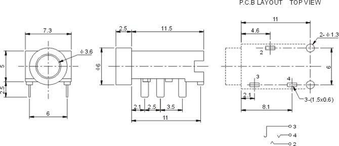 耳機插座PJ3090