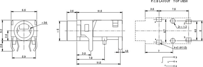 耳機插座PJ3210