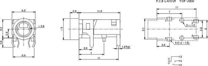耳機插座PJ321D