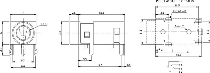 耳機插座PJ3220