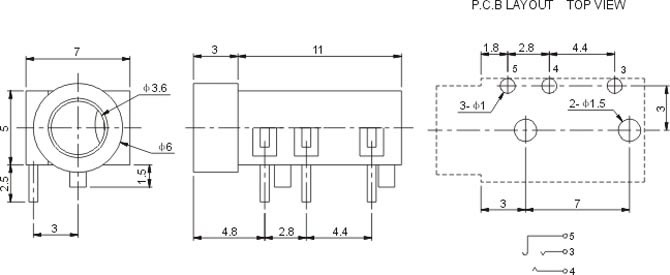 耳機插座PJ331A